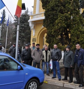 Protest al angajaţilor de la Conterm