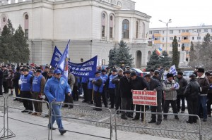 protest sindicalisti Botoşani