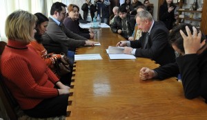 întâlnirea cu sindicatele a avut loc în biroul prefectului Cristian Roman