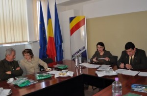 Conferinţa de presă susţinută de oficialii Direcţiei Silvice Botoşani