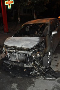 incendiu auto Marchian