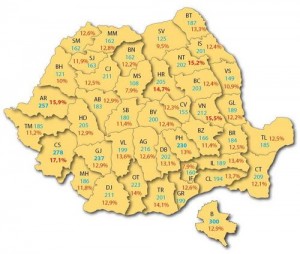 harta salariilor pana în 2014 Foto: Gandul