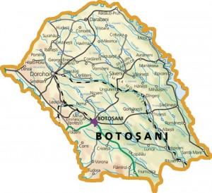 Harta judetului Botosani