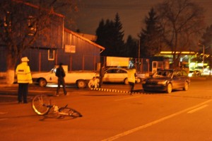 accident biciclist Calea Nationala  Botosani