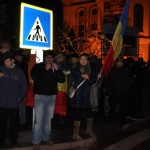 proteste antiBasescu la Botosani