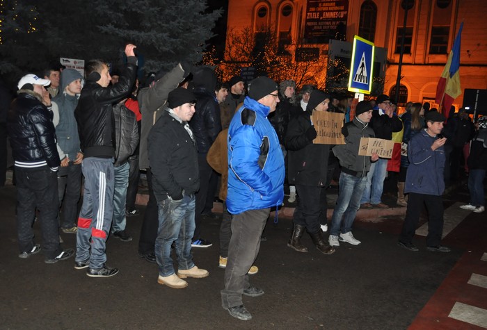 proteste antiBasescu la Botosani