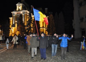 proteste in Piata Revolutiei din Botosani