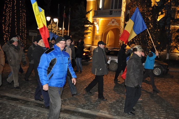 proteste in Piata Revolutiei din Botosani