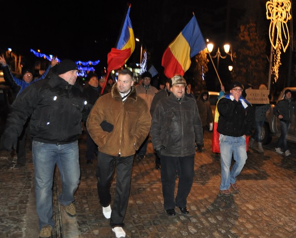 proteste in Piata Revolutiei din Botosani