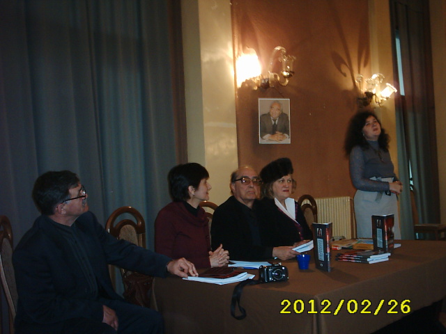 Teatrul M. Eminescu, feb. 2012 Lansare carte Anca Ifrim