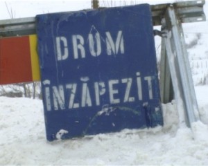 drumuri blocate/ inzapezit