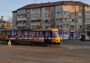 accident tramvai Calea Nationala