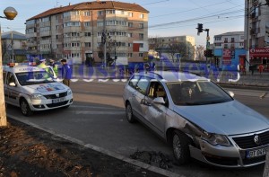 accident tramvai Calea Nationala 