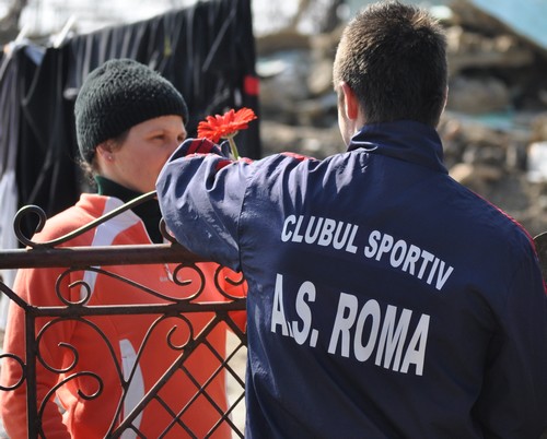 jucatori AS ROma- martisoare