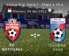 FC Botosani- Dunarea Galati