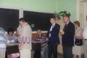 Gheorghe Marcu si Ovidiu Portariuc la vot