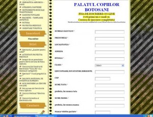 catalog palatul copiilor