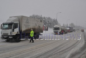 tiruri blocate la iesirea din municipiul botosani