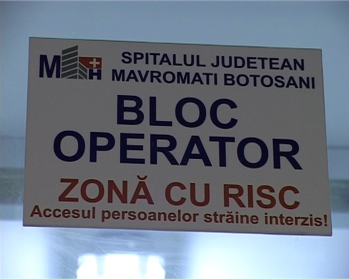 bloc operator zona cu risc Spitalul Judetean Botosani