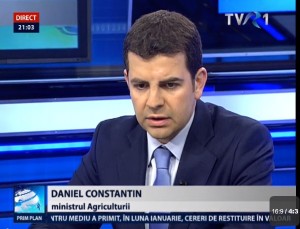 Daniel Constantin- ministru Agriculturii la TVR