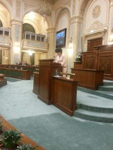 Doina Federovici in Parlament