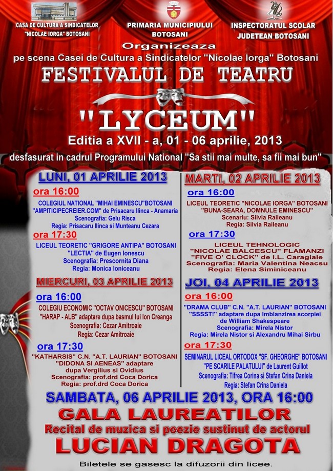 afis festival teatru