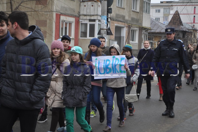 marsul respectului Colegiul Mihai Eminescu Botosani