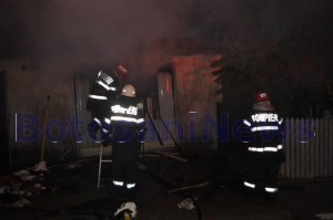 incendiu pe strada petru rares din Botosani