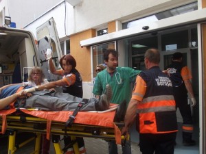 ambulanta cazut inaltime