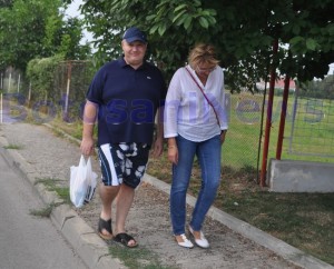 Florin Turcanu si Roxana Anusca facand jogging