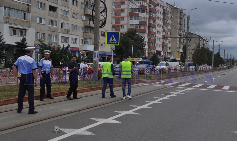 accident pe trecerea de pietoni Calea Nationala Botosani