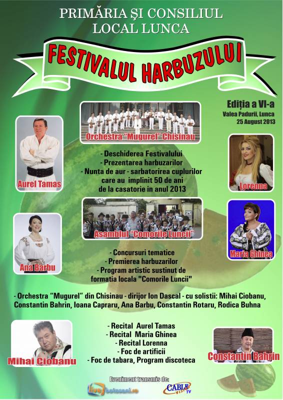 festivalul harbuzului lunca botosani