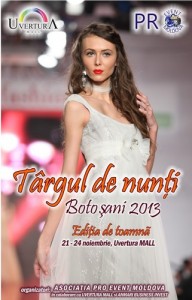 Afis Targul de nunti Uvertura Mall Botosani