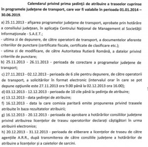 calendar atribuire trasee judetene