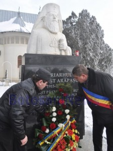 depunere de coroane la bustul Patriarhului Teoctist- Victoria- Botosani