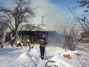 incendiu pompieri iarna botosani