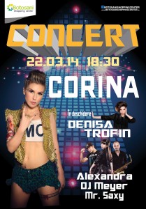 Corina concert Botosani Shopping Center