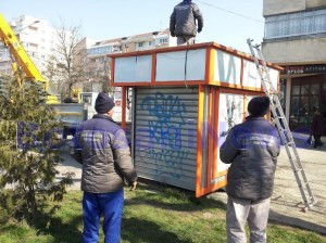 chiosc rodipet ridicat de pe domeniul public la Botosani