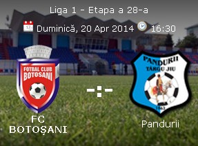 FC Botosani- Pandurii Targu Jiu