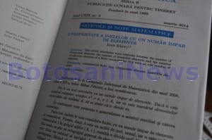 profesorul Ioan Băetu publicând în Gazeta Matematică