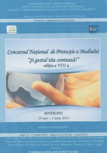 concurs national de protectia mediului botosani