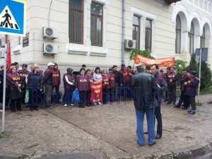 protest salariati posta botosani