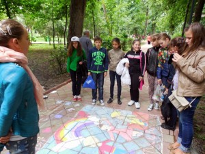 desene copii in Parcul Mihai Eminescu - Botosani