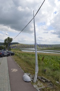 stalp de iluminat cazut lebada botosani