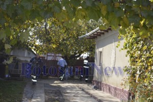 pompieri in curte la flamanzi botosani