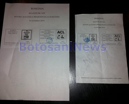 Buletine de vot anulate la prezidentiale- Botosani