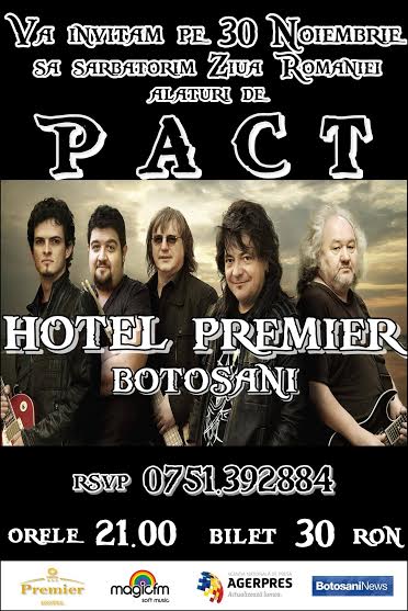 Trupa Pact la Hotel Premier Botosani