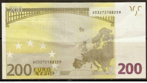 bancnota de 200 de euro