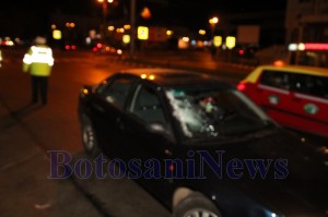 politist masina accident trecere pieton botosani