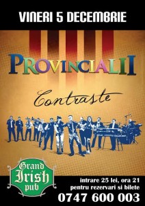 concert provincialii la Grand Irish Pub Botosani